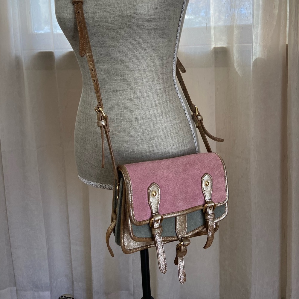 Zadig & Voltaire Milla suede bag in candy  EUC